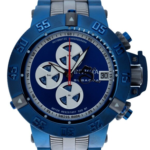 Men's 50mm Invicta Subaqua Noma III Blue Steel 25J Automatic Watch! Ref: 11645! - Picture 1 of 8